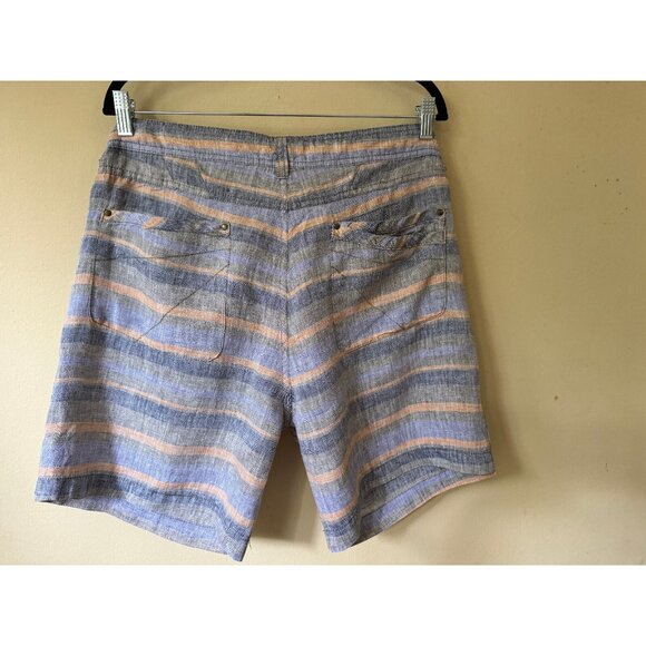Toad‎ & Co Women's Far Flung Linen Shorts Sz 14 Casual Walking Everyday Summer - Picture 2 of 16